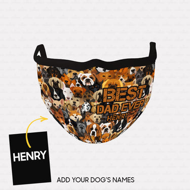 Personalized Dog Gift Idea - Dog Face 2 For Dog Lovers - Cloth Mask